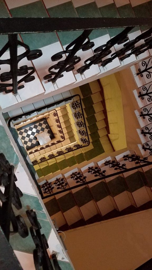 Hotel stairway - pain and pleasure